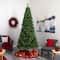 9ft. Pre-Lit White Mountain Pine & Pinecones Artificial Christmas Tree with Clear LED Lights